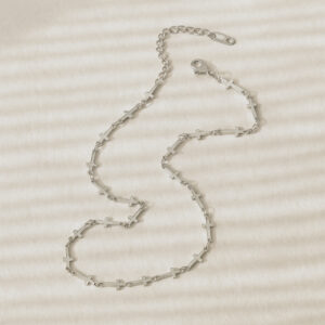 Cross Link Necklace - Silver