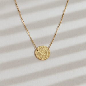 Golden Horizon Hammered Disc