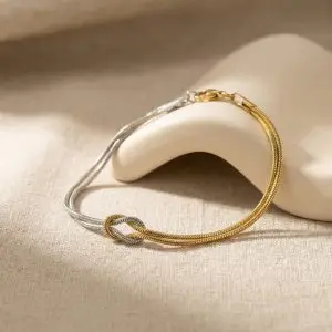 Love Knot Bracelet - Two Tone
