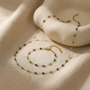Irreguar Colour Bead Bracelet